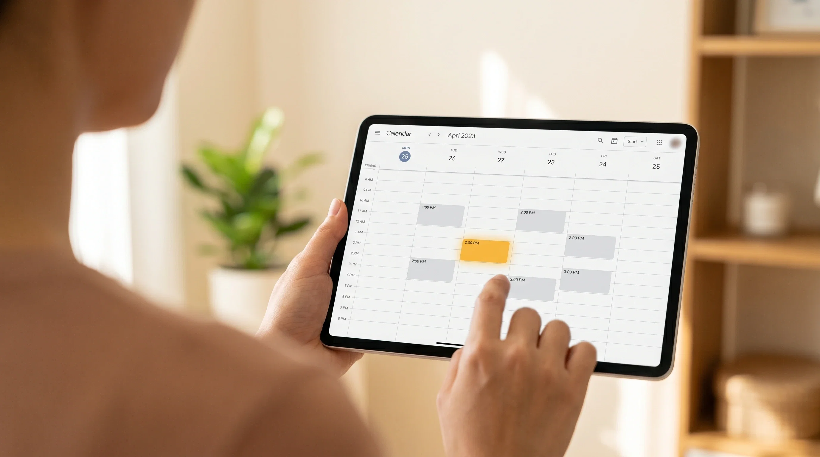 Digital calendar interface to schedule a digital marketing strategy consultation.